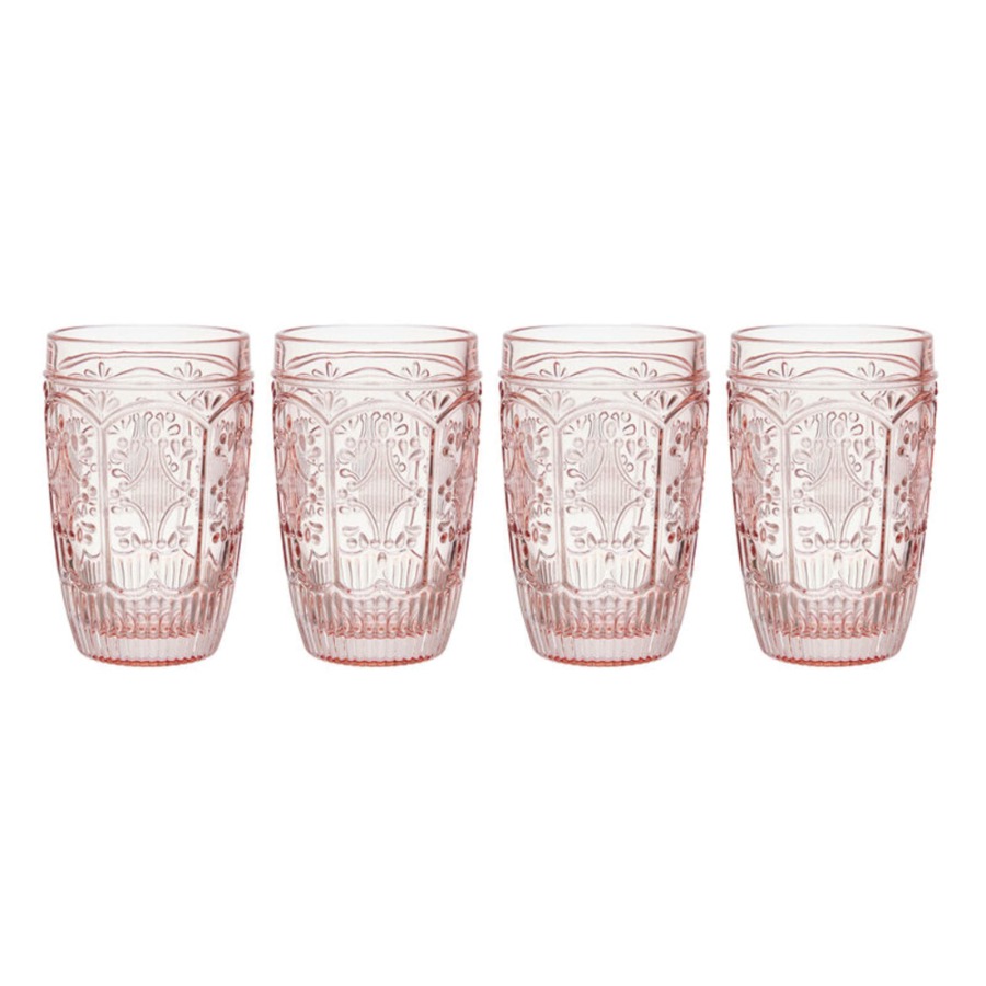 Highball Glass Set - トレッスル 12オンス ブラッシュ ハイボールグラス 4個セット