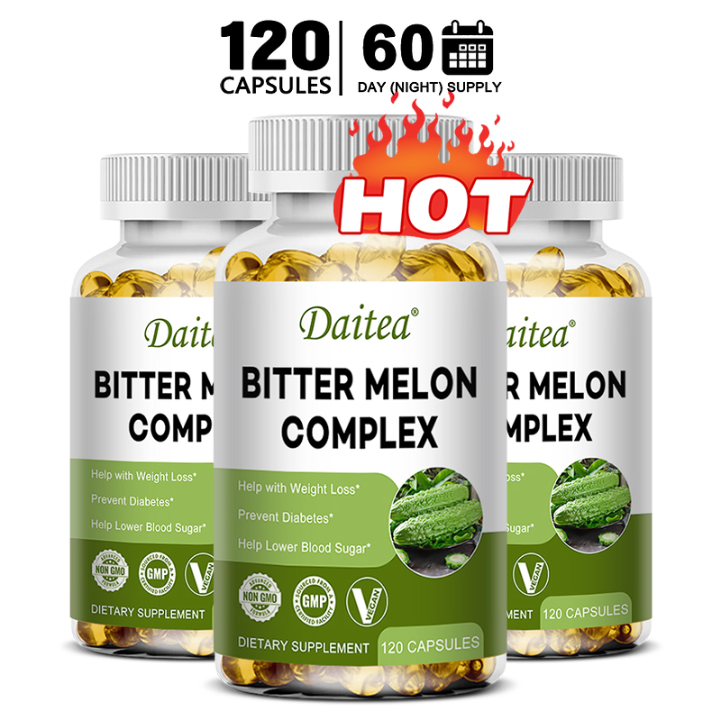 Bitters Bottle Set - Daitea 天然ゴーヤエキス カプセル - 体重管理と正常な血糖バランスをサポート