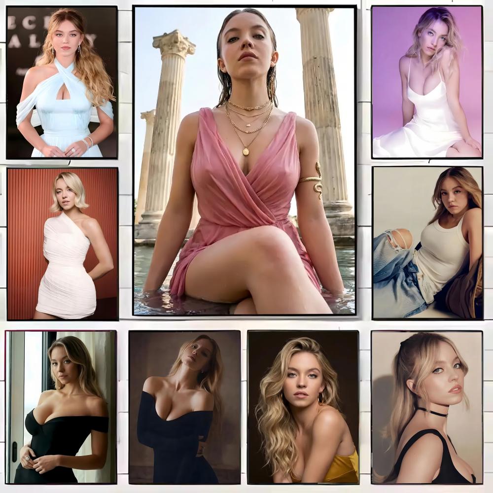 Home Bar Sydney - s-Sydney Sweeney Trendy_Actor ポスター スタイリッシュな装飾壁アート リビングルーム、ベッドルーム、バー、カフェ、家の装飾ギフトに最適
