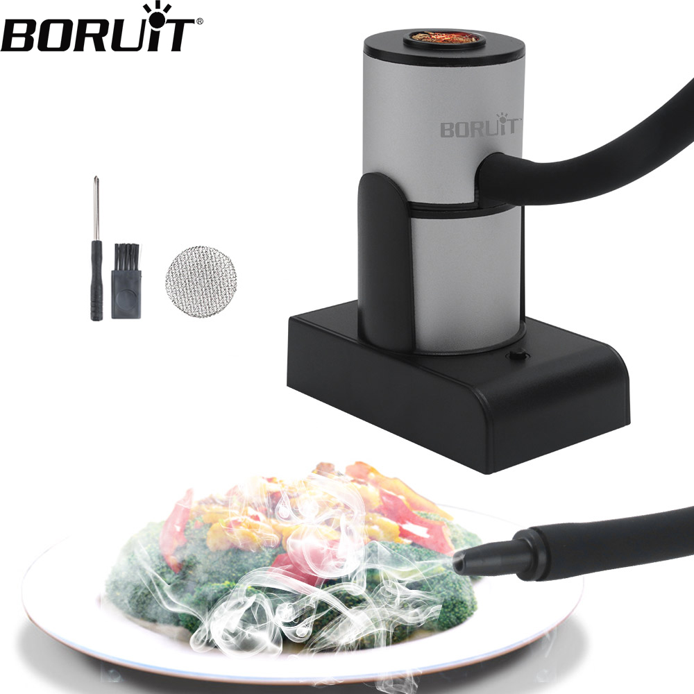 Smoking Gun Kit - Boruit-ポータブルスモークインフューザー,分子式調理器具,肉焼きバー,スモークハウス,スモークガン,フードスモークジェネレーター,sk305