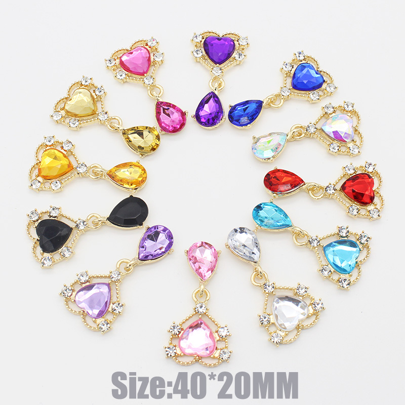 Cocktail Recipe Book - 10 ピース 20*40 ミリメートル新しいハートクリスタルラインストーンブローチアクセサリー DIY 結婚式招待状カードワイングラスギフトボックスクリエイティブ装飾