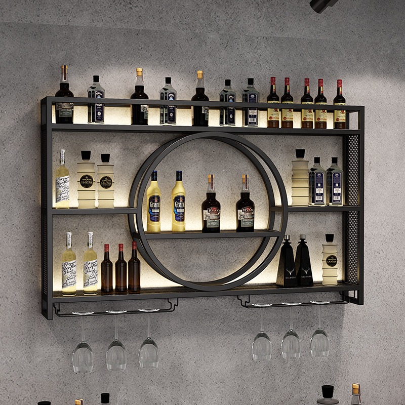 Home Bar And Cabinet - バーワインラック壁掛けワインキャビネット、バーラック、ワインホームディスプレイラック