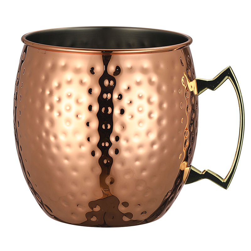 Mule Copper Mug - 巨大な槌で打たれたモスカウミュール、メガマグ、アイスバケットマグ、5l