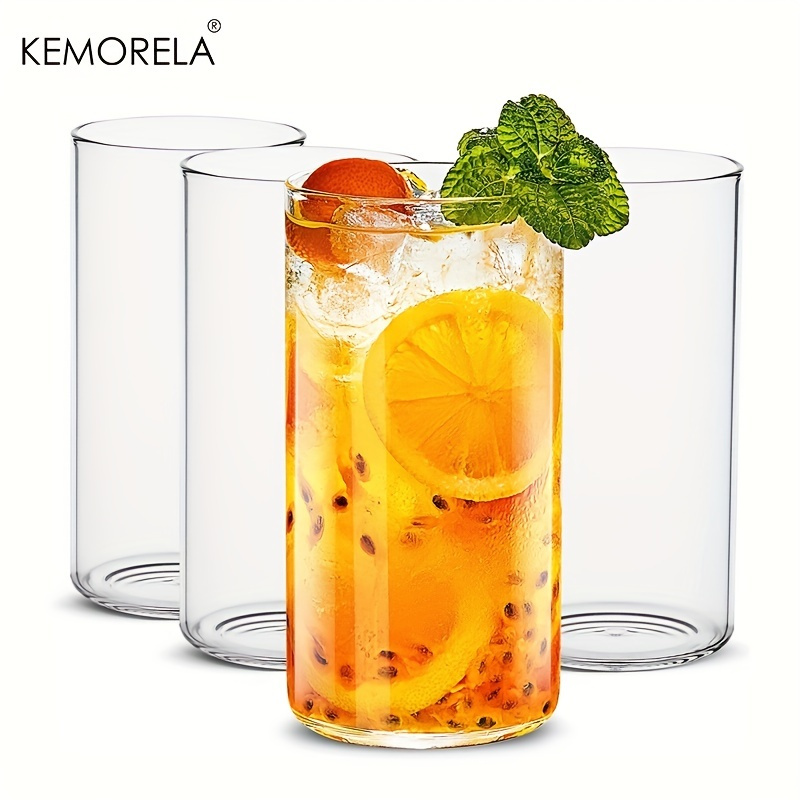 Highball Glass Set - 4個560/440mlのドリンクグラス,超軽量,眼鏡用カップ,水,ジュース,ビール,ドリンク,コーカ用
