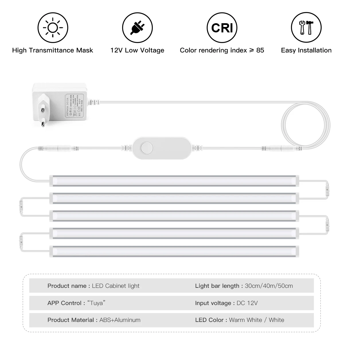 スマートZigbee LEDランプ キャビネット下ライトバー - Home Bar And Cabinet のレビューと価格