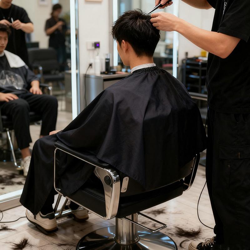 140×120cm 防水ヘアカットケープ 調節可能なスナップ - Home Barber のレビューと価格