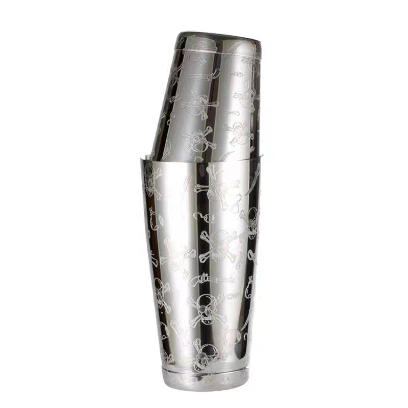 500ml/800ml スカル彫刻 ステンレス製 カクテル  - Boston Shaker Set のレビューと価格