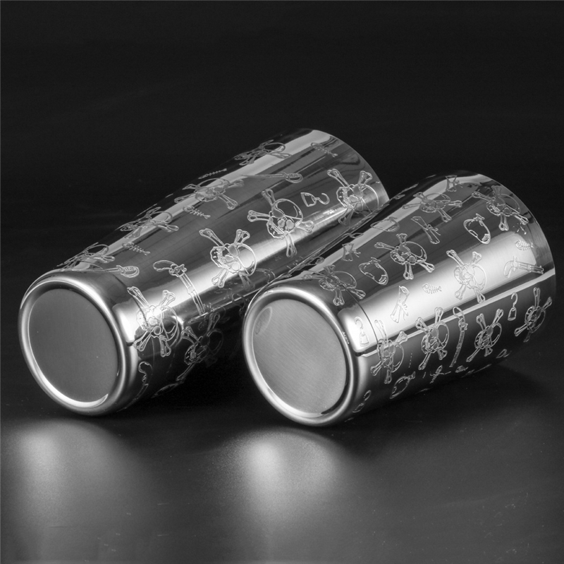 500ml/800ml スカル彫刻 ステンレス製 カクテル  - Boston Shaker Set のレビューと価格