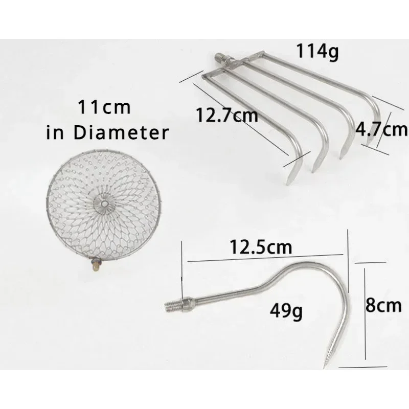 ステンレス鋼伸縮ロッド格納式ハロースペードフックアイススクー - Ice Pick Pick のレビューと価格