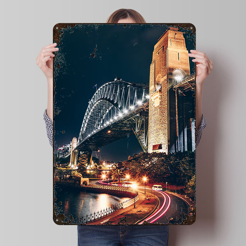 シドニーハーバーブリッジポスターカスタマイズされたヴィンテー - Home Bar Sydney のレビューと価格