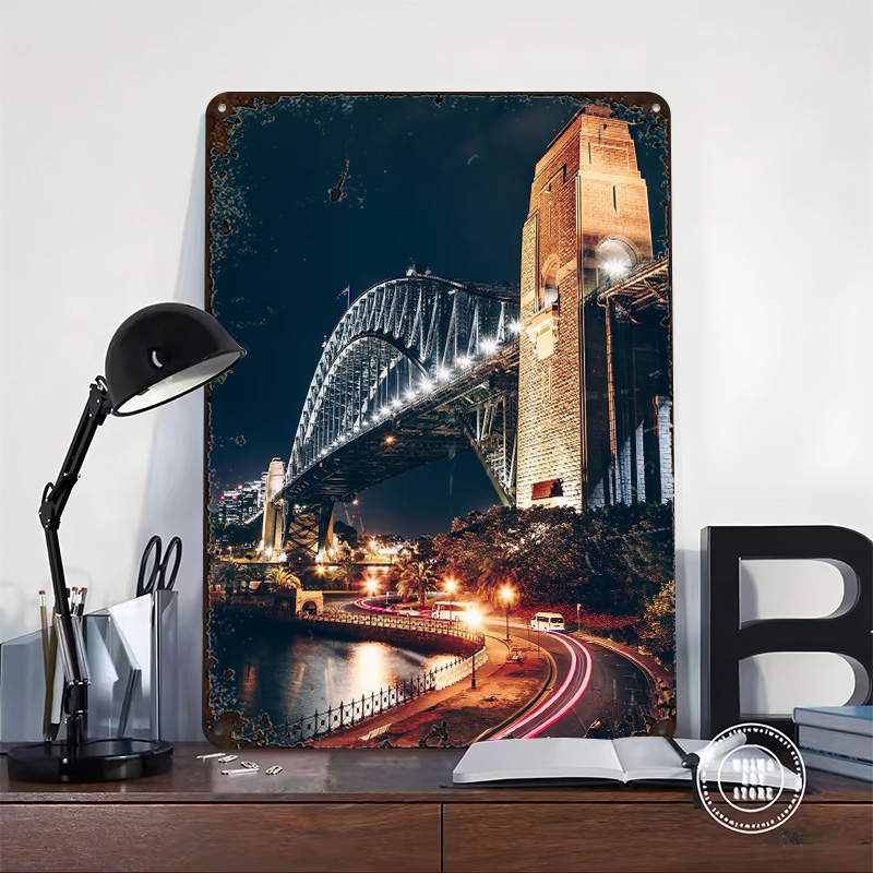 シドニーハーバーブリッジポスターカスタマイズされたヴィンテー - Home Bar Sydney のレビューと価格