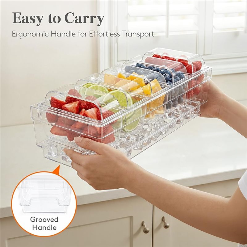 A25F-冷蔵調味料容器、タコスバーサービングセット、パーテ - Garnish Tray Set のレビューと価格