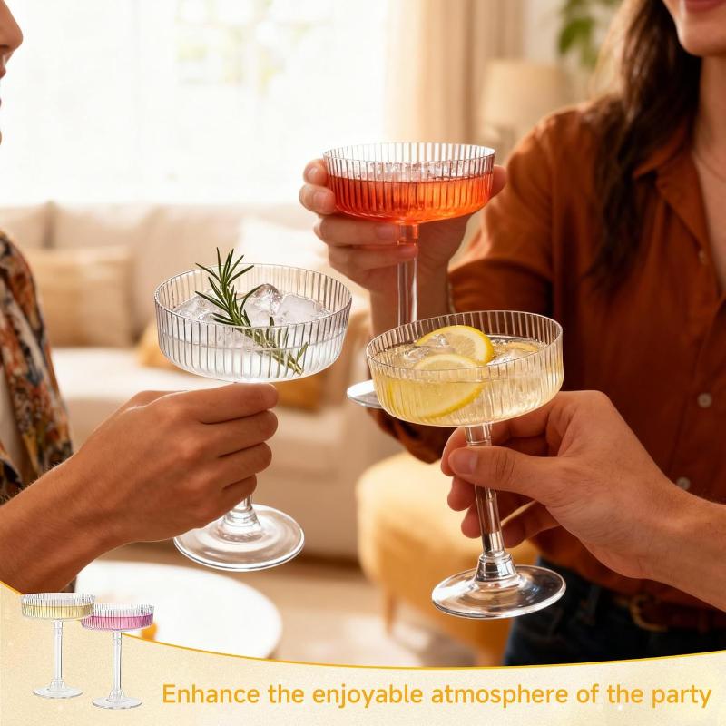 透明なプラスチック製のマティーニデザートカップ 10 個 乾 - Home Bar Supplies のレビューと価格