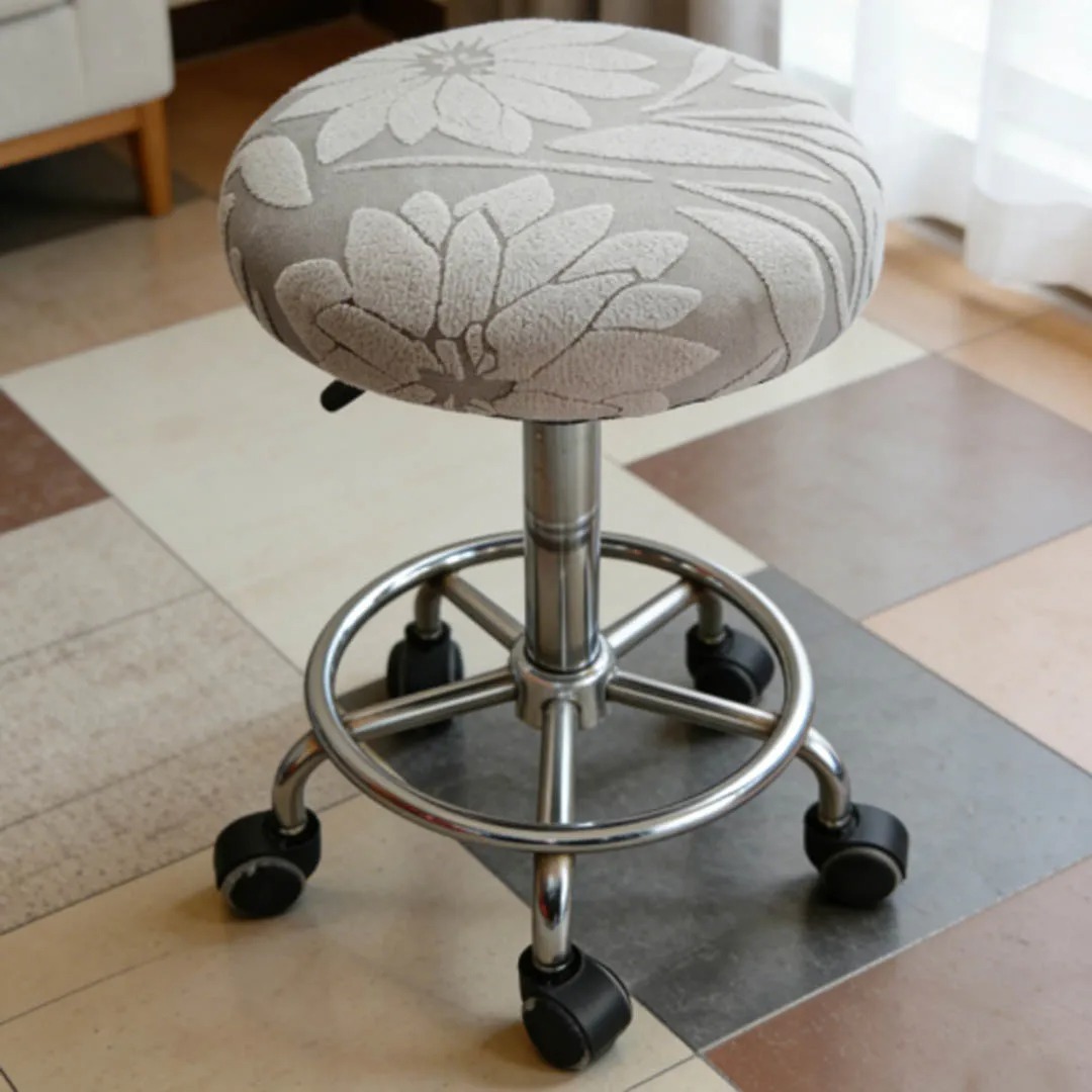 バースツールカバー カメリア柄 ジャカードフリース スリップ - Home Bar Seating のレビューと価格