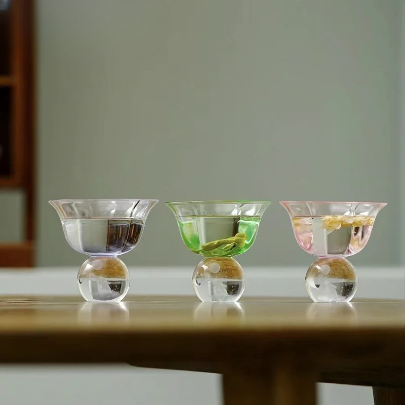 95ml ブティッククリスタルガラスフラワーティーカップ 月 - Highball Glass Set のレビューと価格