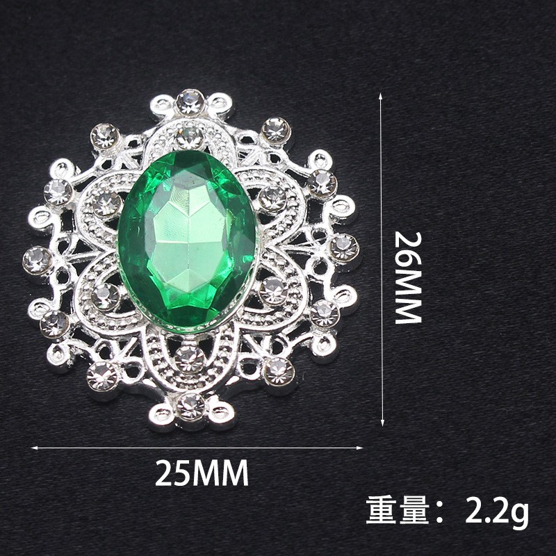 きらびやかなラインストーンのブローチ,25x26mm,10個 - Cocktail Recipe Book のレビューと価格