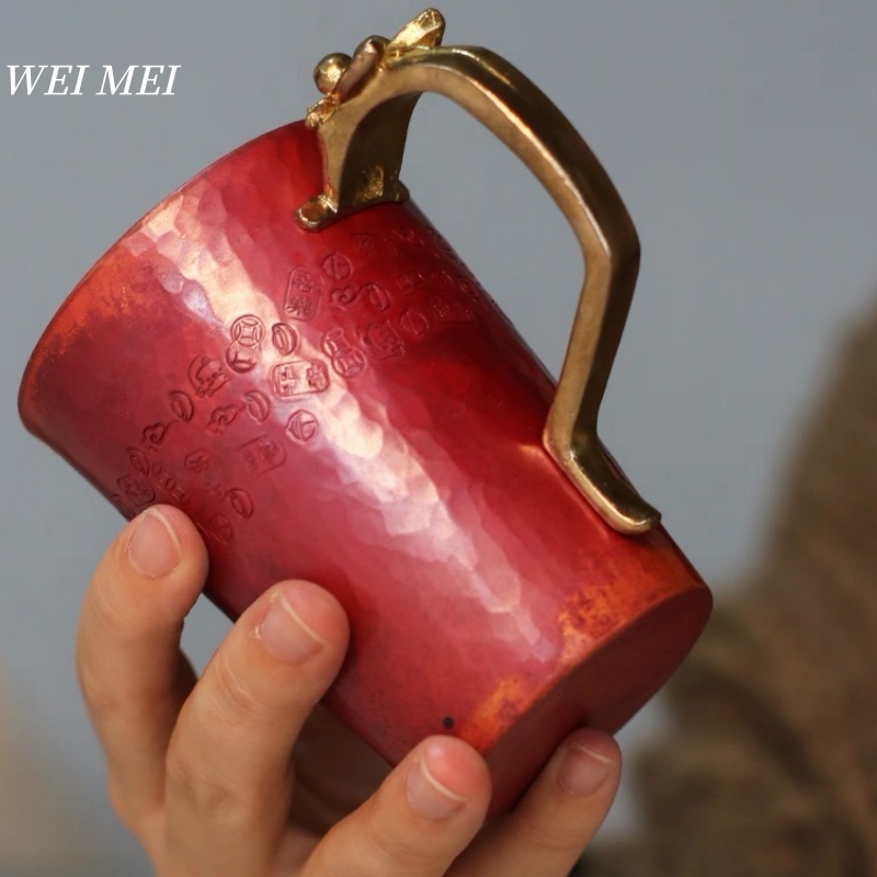 手作りのヴィンテージ銅製朝食コーヒーカップ、厚みのある耐熱モ - Mule Copper Mug のレビューと価格