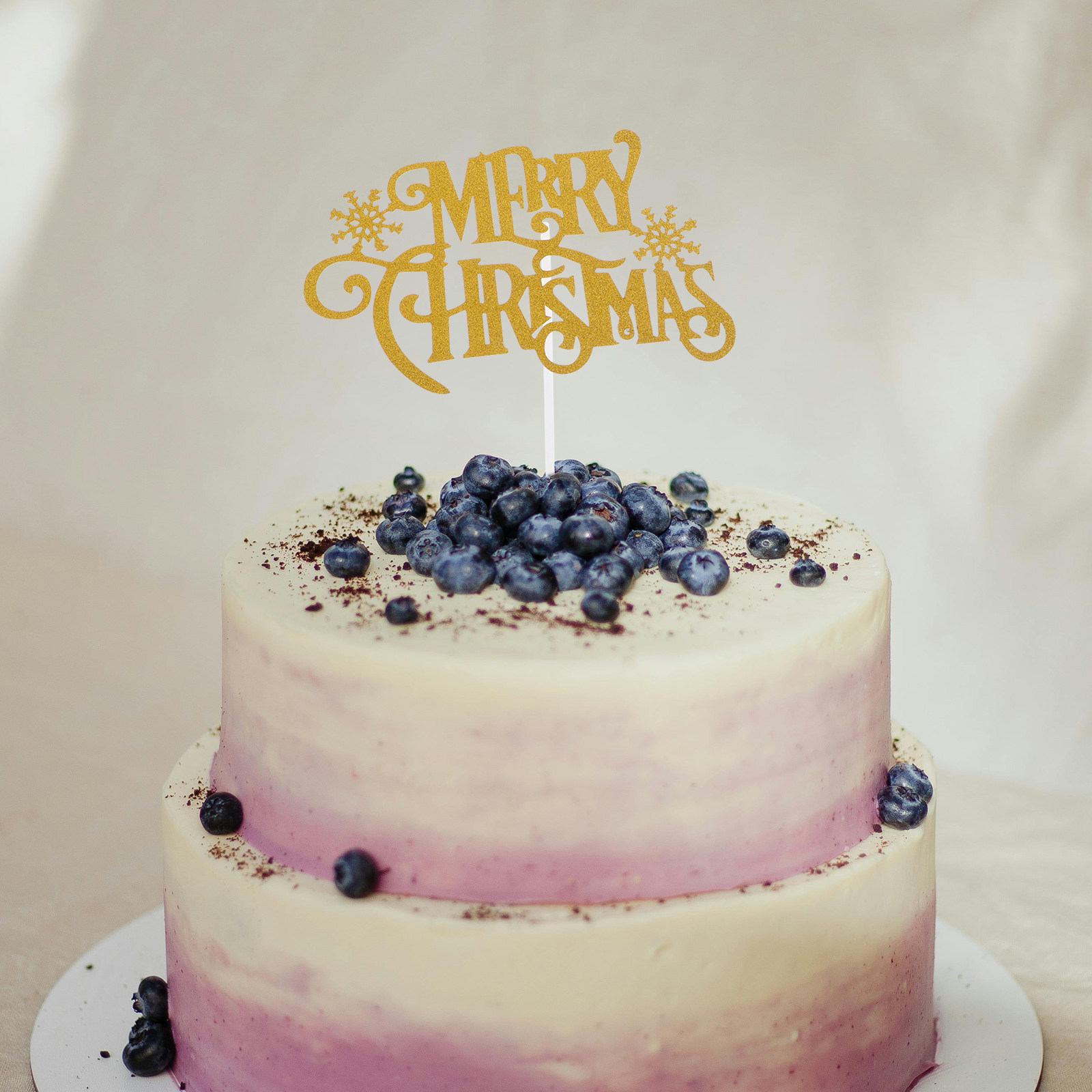 12個入りペーパーケーキピック クリスマス雪文字デザイン デ - Ice Pick Pick のレビューと価格