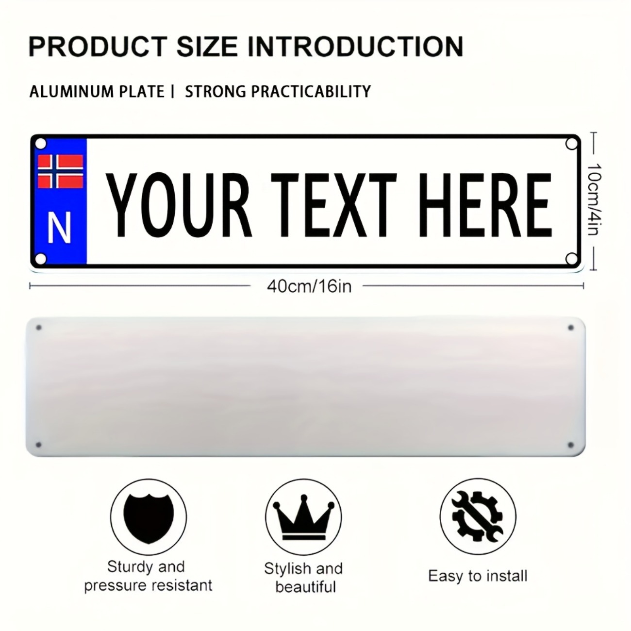 パーソナライズされたカスタムノルウェー製ヴィンテージメタルサ - Home Bar Signs のレビューと価格