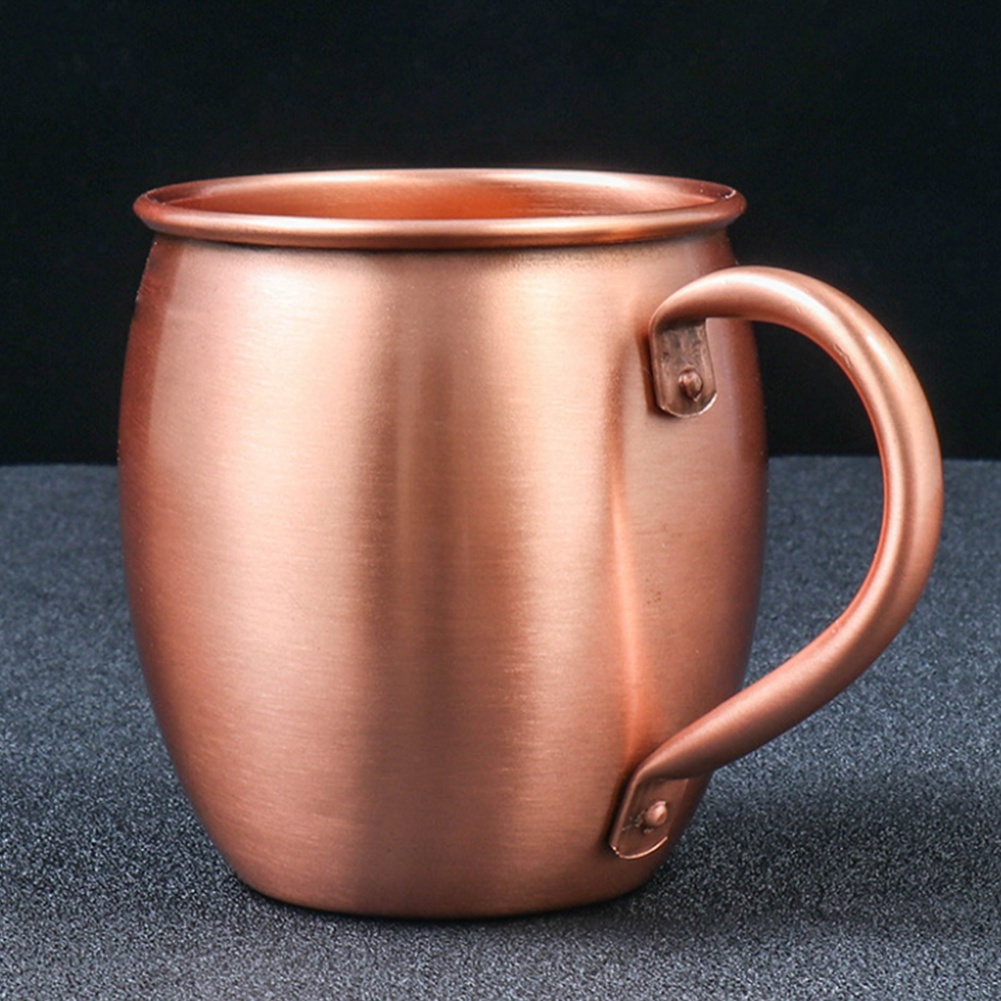 冷たい飲み物用の純銅製マグカップ,ドラムカップ,カクテルカッ - Mule Copper Mug のレビューと価格