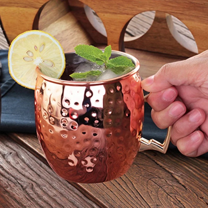 1-6 個のカクテルワインカップモスクワミュールマグステンレ - Mule Copper Mug のレビューと価格