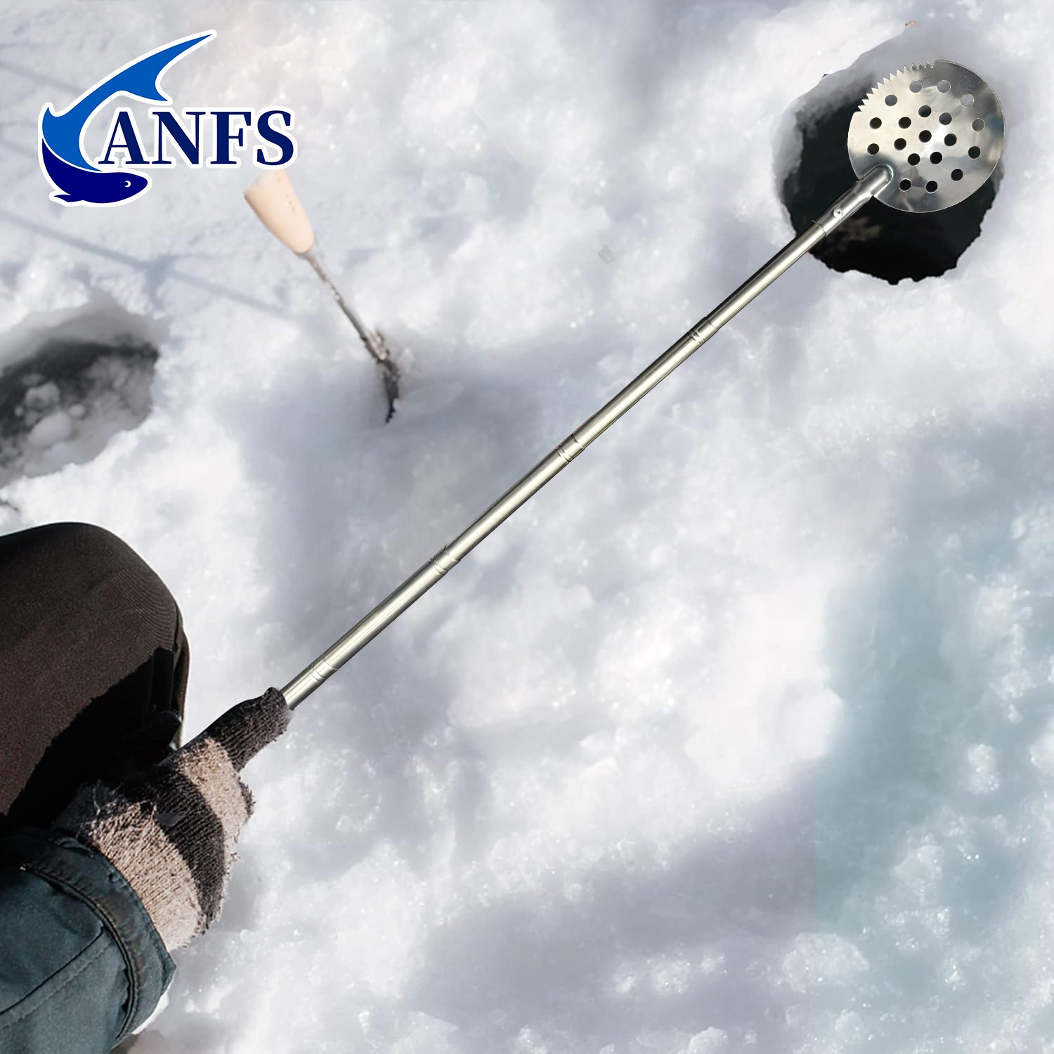 ANFS 引き込み式氷釣りスキマースクープ-冬の氷釣り用スク - Ice Pick Pick のレビューと価格