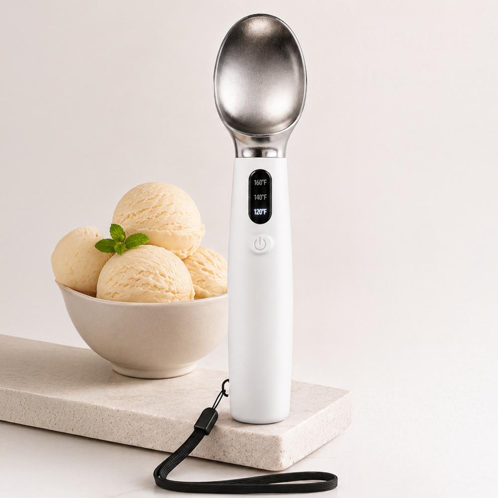 加熱式アイスクリームスクープ 充電式電動アイスクリームスクー - Ice Pick Pick のレビューと価格