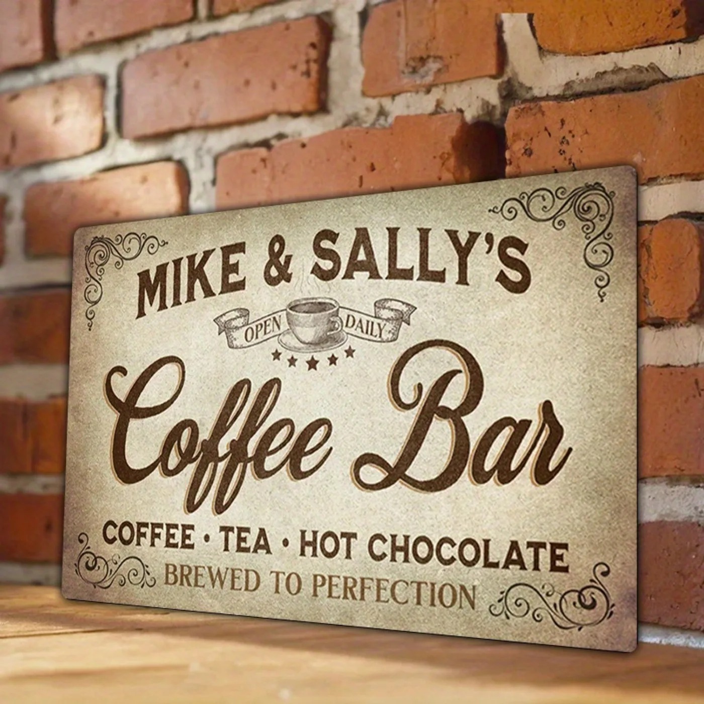 1PC パーソナライズされたヴィンテージコーヒーバーメタルサ - Home Bar Signs のレビューと価格