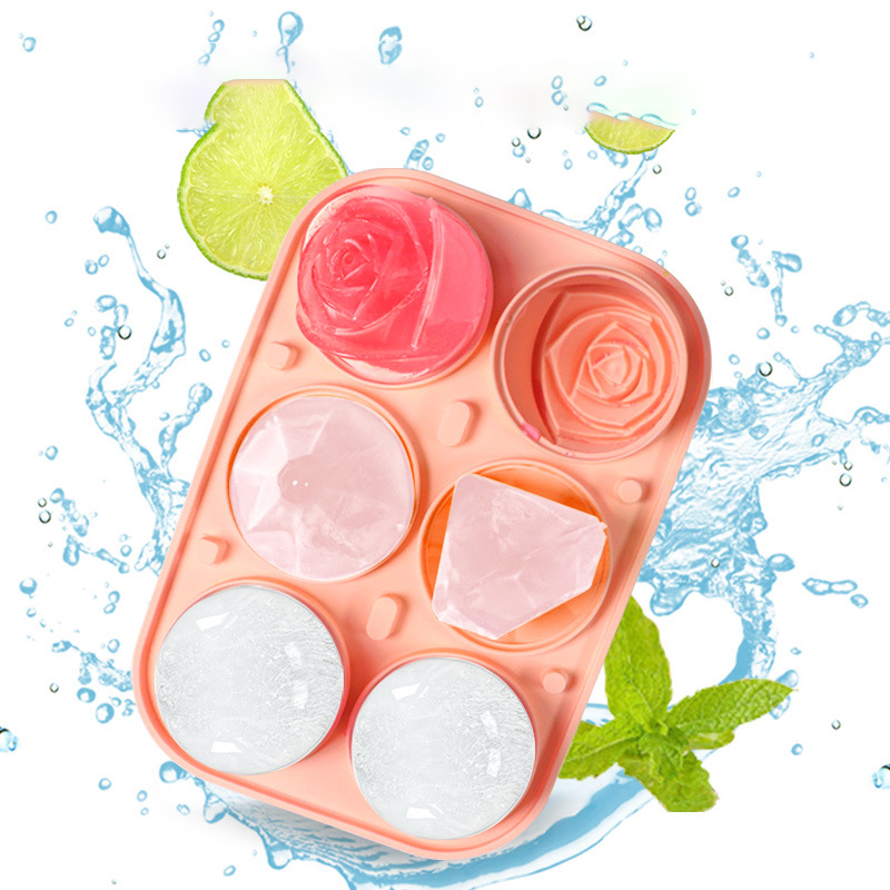 3D ローズダイヤモンドラウンドアイスキューブ金型 4/6  - Ice Mold Sphere のレビューと価格