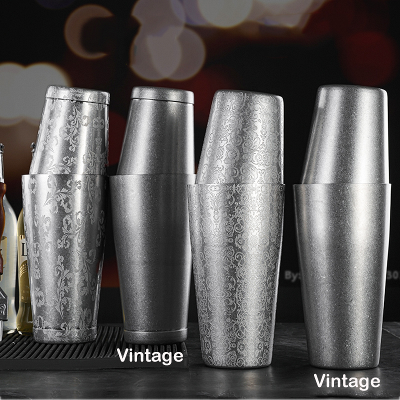 トーンカクテルシェーカー,2ピース,ベーキングパターン,カク - Boston Shaker Set のレビューと価格