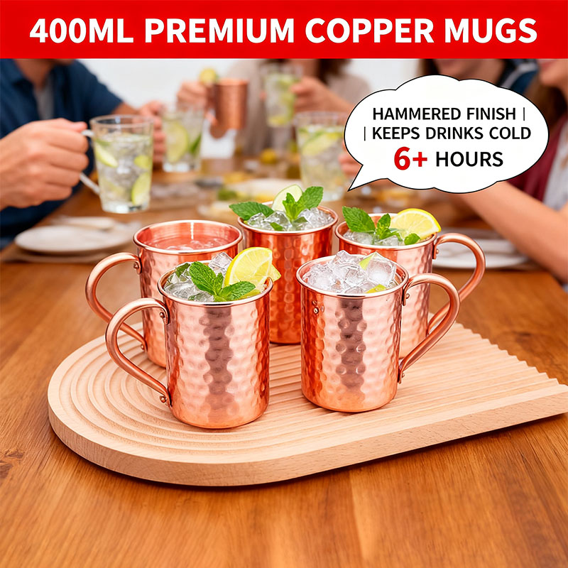 新品100%銅製カップ 純銅製 モスクワミュール用ピュアカッ - Mule Copper Mug のレビューと価格