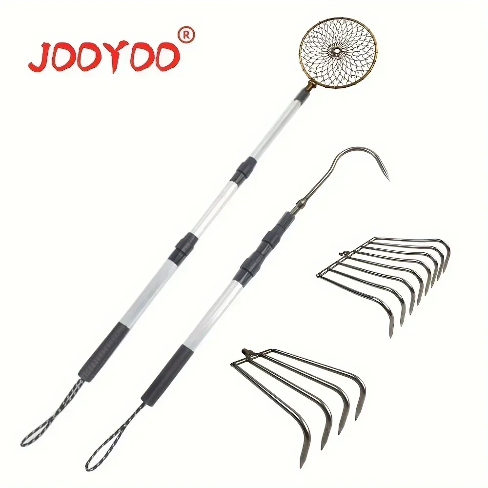 JOOYOO 伸縮式アルミ釣竿 格納式ハロースペードフック、 - Ice Pick Pick のレビューと価格