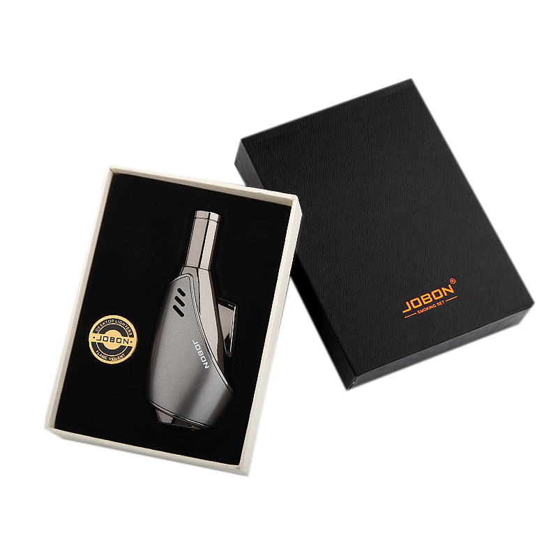 Jobonウィンドプルーフブルーフレームライターブタンクリエ - Smoking Gun Kit のレビューと価格