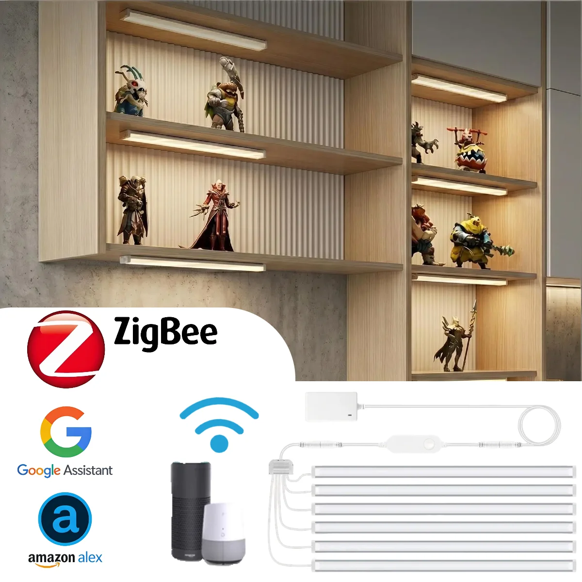 Zigbeeスマートアンダーキャビネットライト、Alexa  - Home Bar And Cabinet のレビューと価格