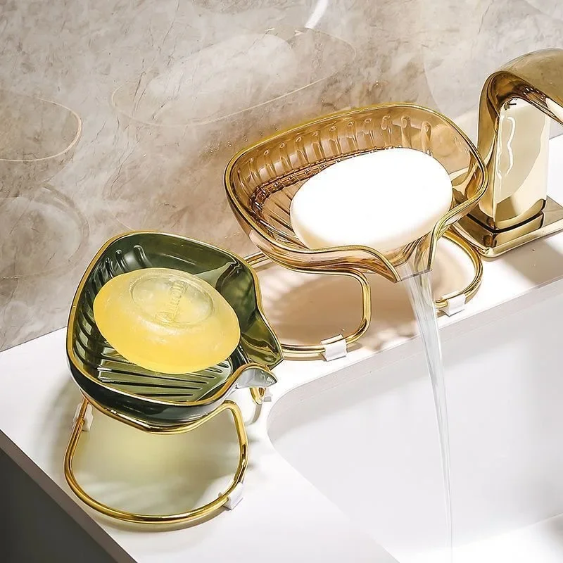 金縁のトイレ石鹸排水ボックス、浴室コーナー収納トレイ（排水穴 - Home Bar Shelf のレビューと価格