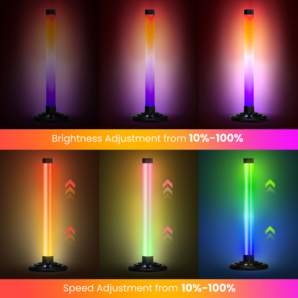 5VスマートLEDコーナーフロアランプRGB音楽同期Blue - Home Bar And Theater のレビューと価格