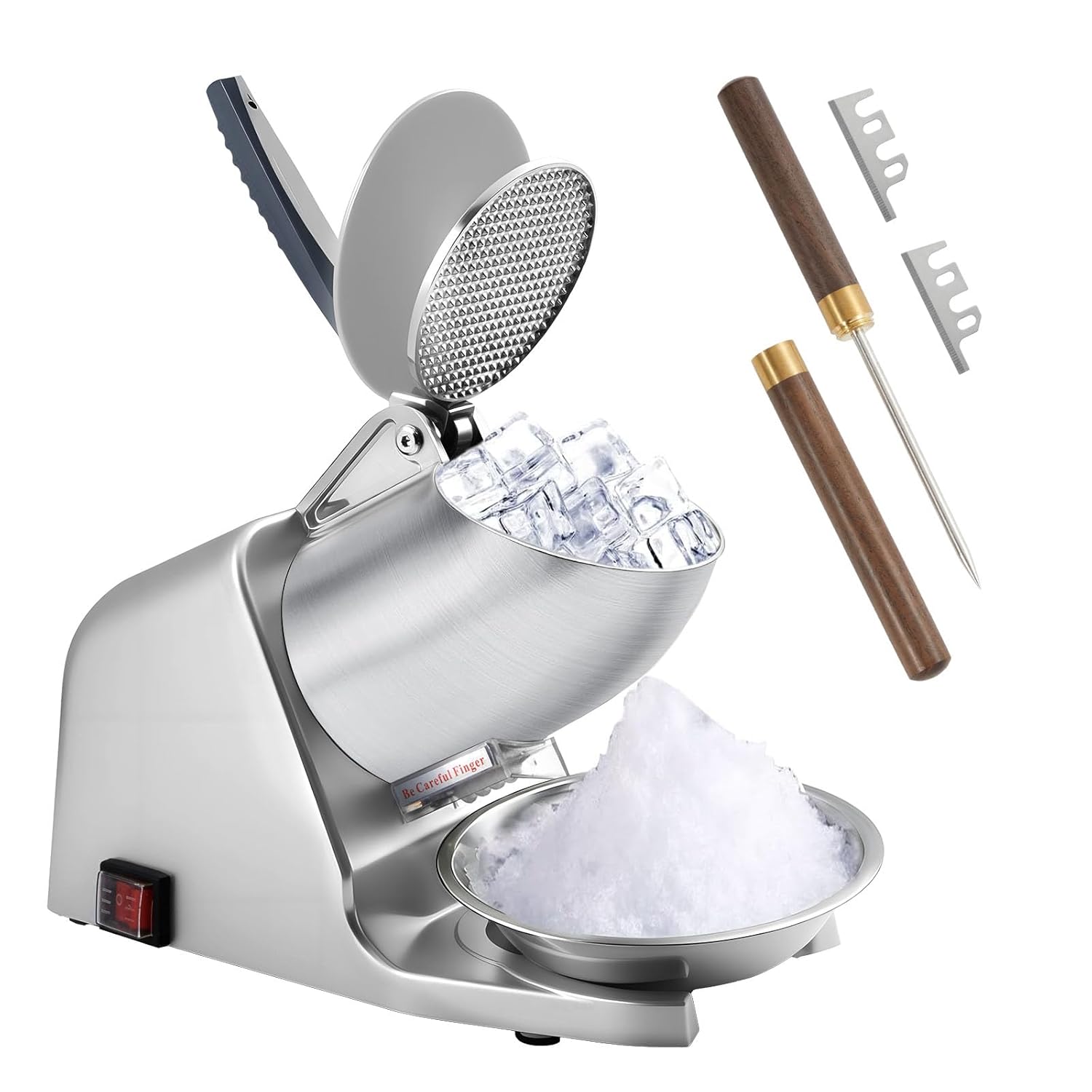 186lbs/h デュアルブレード製氷機、予備ブレードとアイ - Ice Pick Pick のレビューと価格