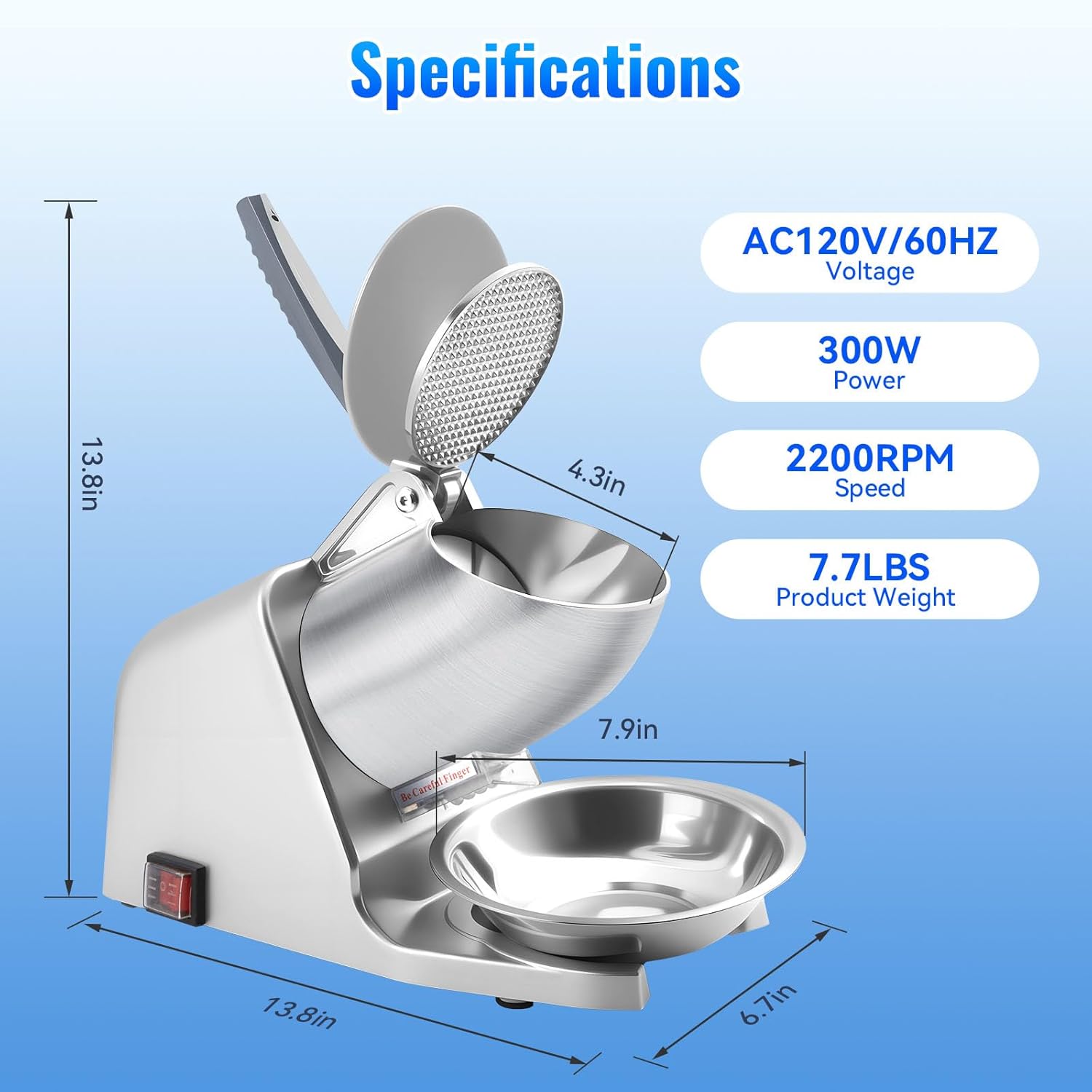186lbs/h デュアルブレード製氷機、予備ブレードとアイ - Ice Pick Pick のレビューと価格