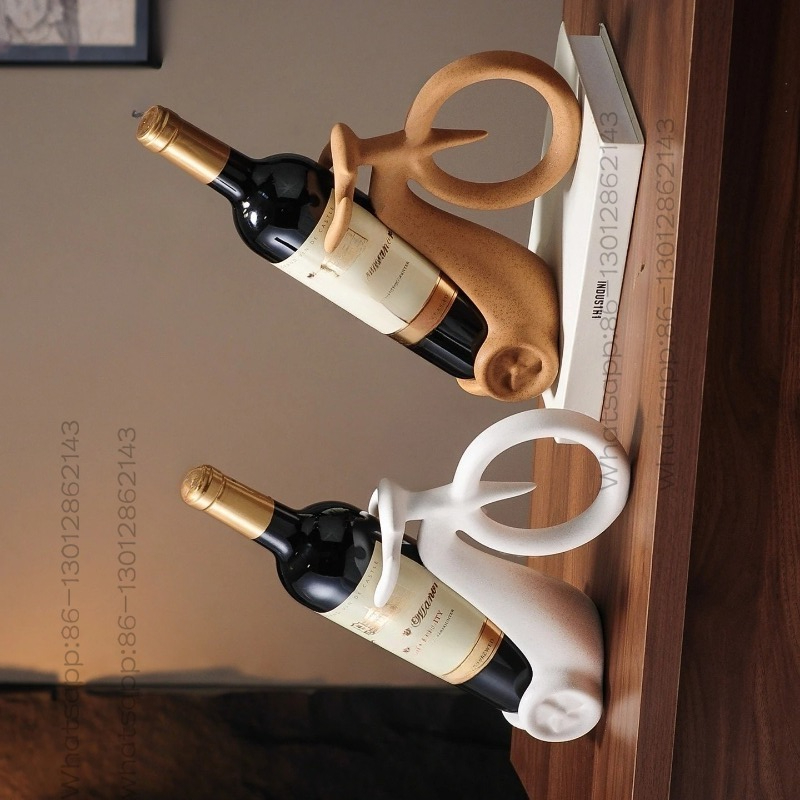 1 個の新しい高級クリエイティブワインラックオーナメント L - Home Bar And Cabinet のレビューと価格