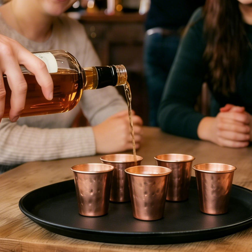 6cs 8個入り 新品 100%銅製カップ 純銅 モスクワミ - Mule Copper Mug のレビューと価格