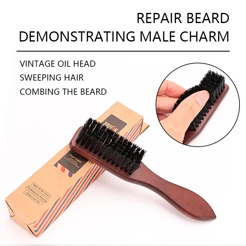 理髪プロフェッショナル木製ハンドル猪毛クリーニングブラシソフ - Home Barbershop のレビューと価格
