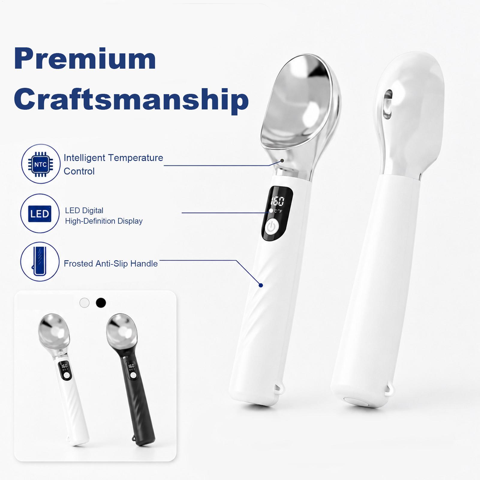 加熱式アイスクリームスクープ 充電式 ノンスティックスクーパ - Ice Pick Pick のレビューと価格