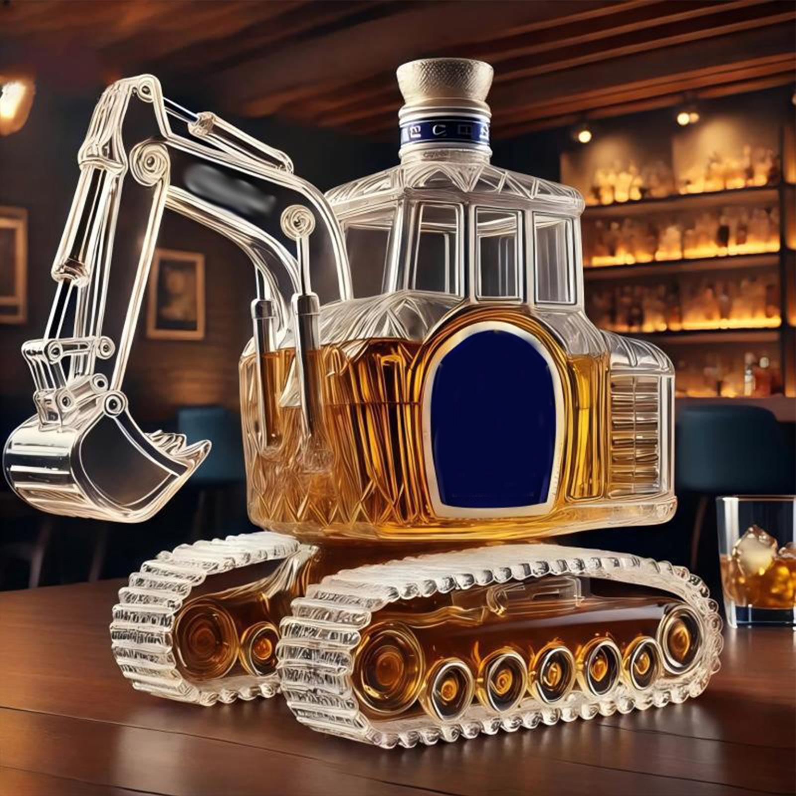 ヘビーデューティー掘削機型ウイスキーデキャンタ、プレミアムな - Home Bar Supplies のレビューと価格