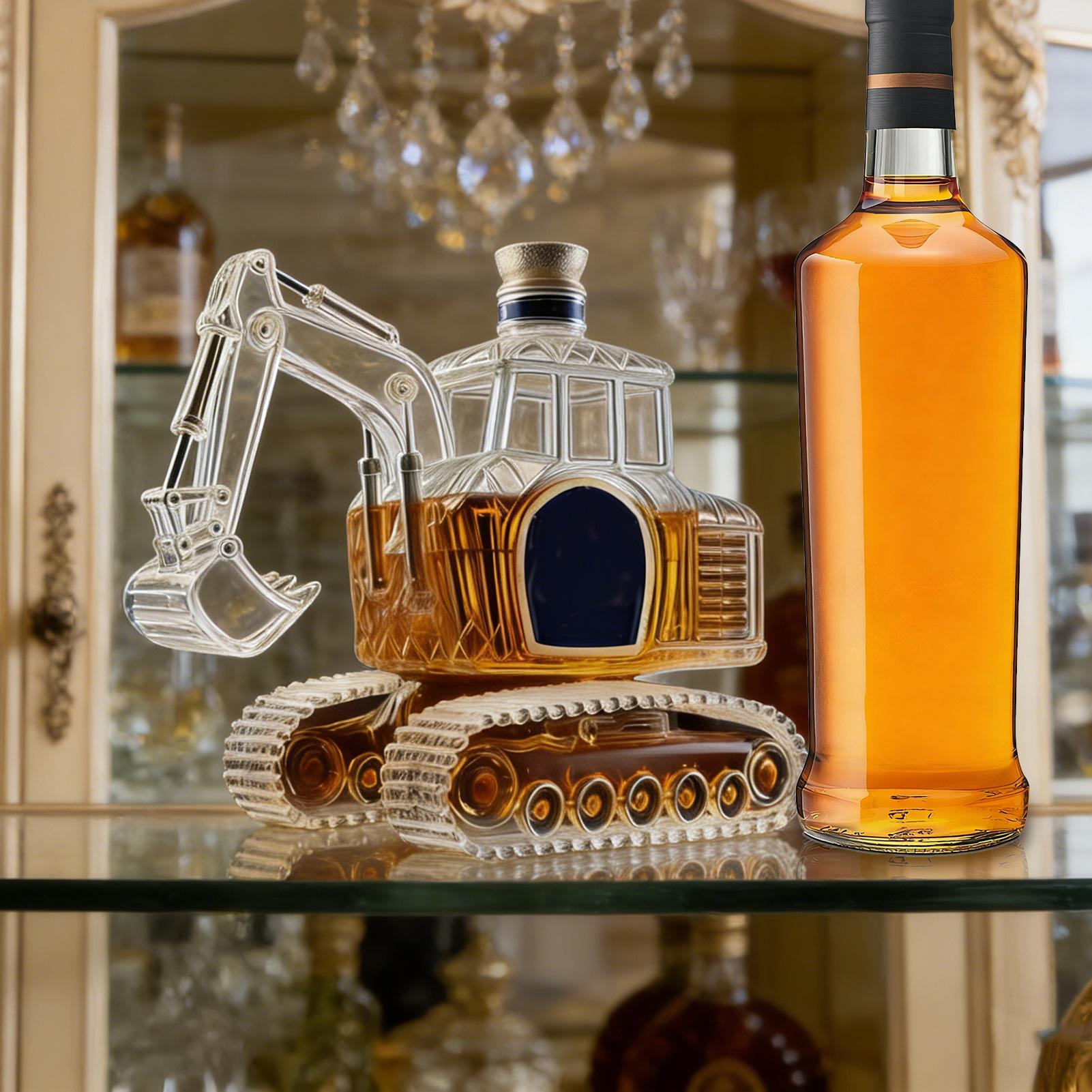 ヘビーデューティー掘削機型ウイスキーデキャンタ、プレミアムな - Home Bar Supplies のレビューと価格
