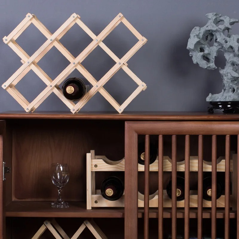 積み重ね可能なワイン収納棚 3、5、6、10 ボトル木製ワイ - Home Bar Shelf のレビューと価格