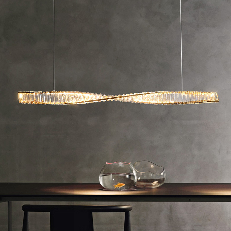 長いガラスの天井ランプ,LEDストリップライト,リビングルー - Home Bar Word のレビューと価格