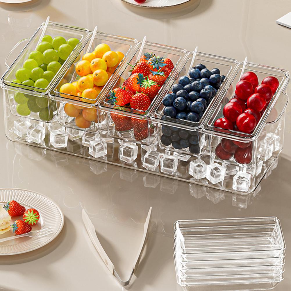 2026年タコスバーサービングセット、パーティー用アイス冷却 - Garnish Tray Set のレビューと価格