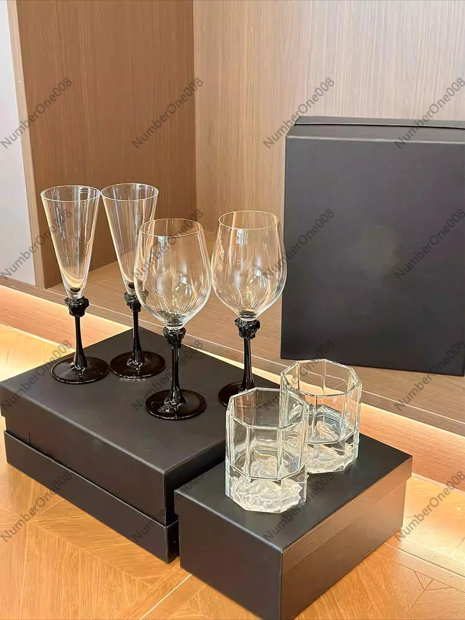 ヨーロッパスタイルのクリスタルガラス製赤ワイングラスギフトボ - Highball Glass Set のレビューと価格