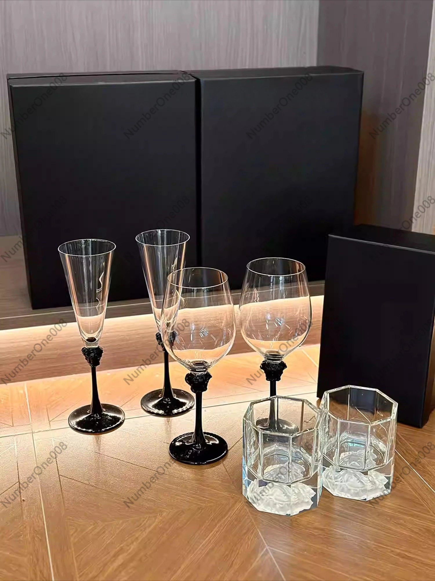 ヨーロッパスタイルのクリスタルガラス製赤ワイングラスギフトボ - Highball Glass Set のレビューと価格