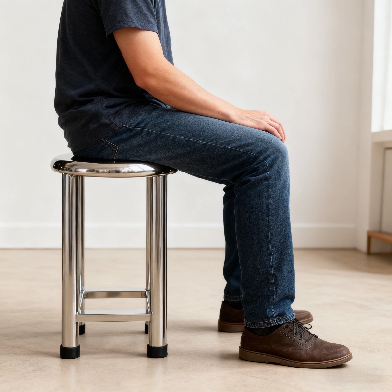 304 ステンレス鋼ラウンドスツールヘビーデューティ金属製ダ - Home Bar Stools のレビューと価格